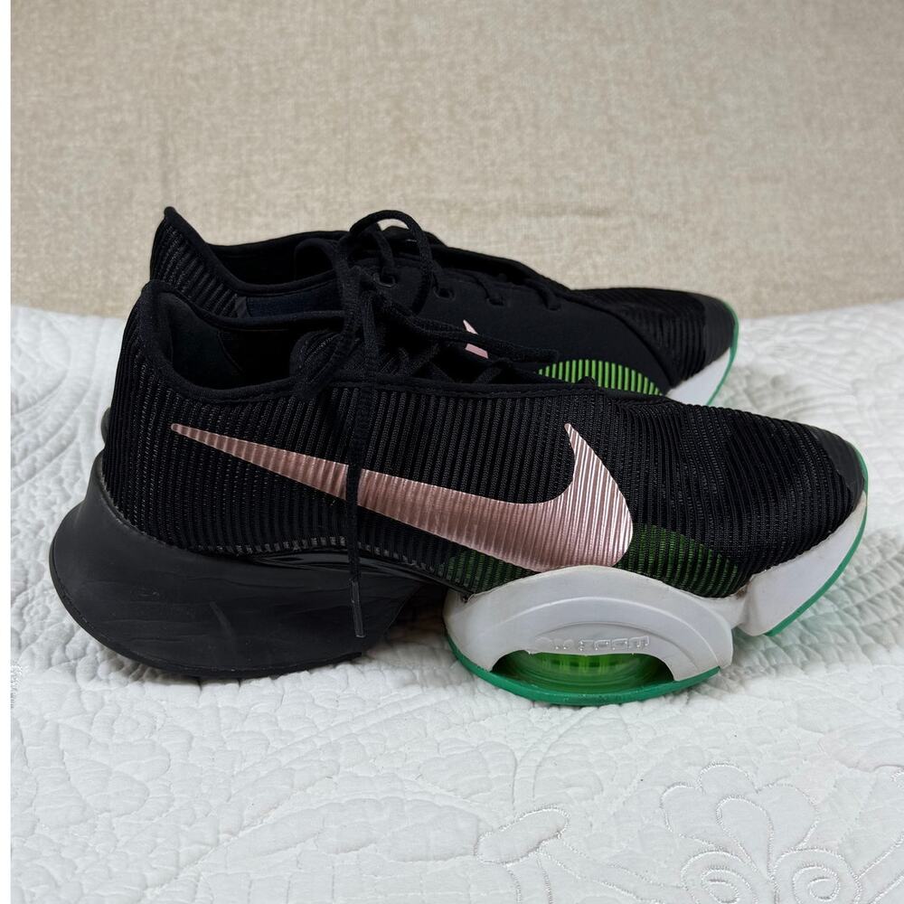 Nike Air Zoom SuperRep Women 8 Black Pink Athletic Running Training Sneakers - Picture 9 of 10